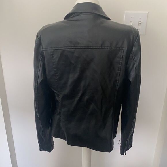 Lord & Taylor Faux Tassel Moto Leather Jacket L - Picture 9 of 9